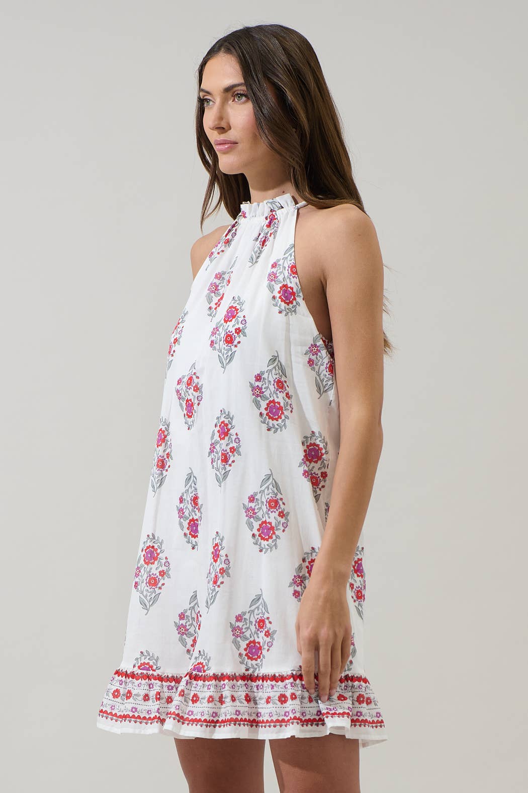 Floral Shift Mini Dress