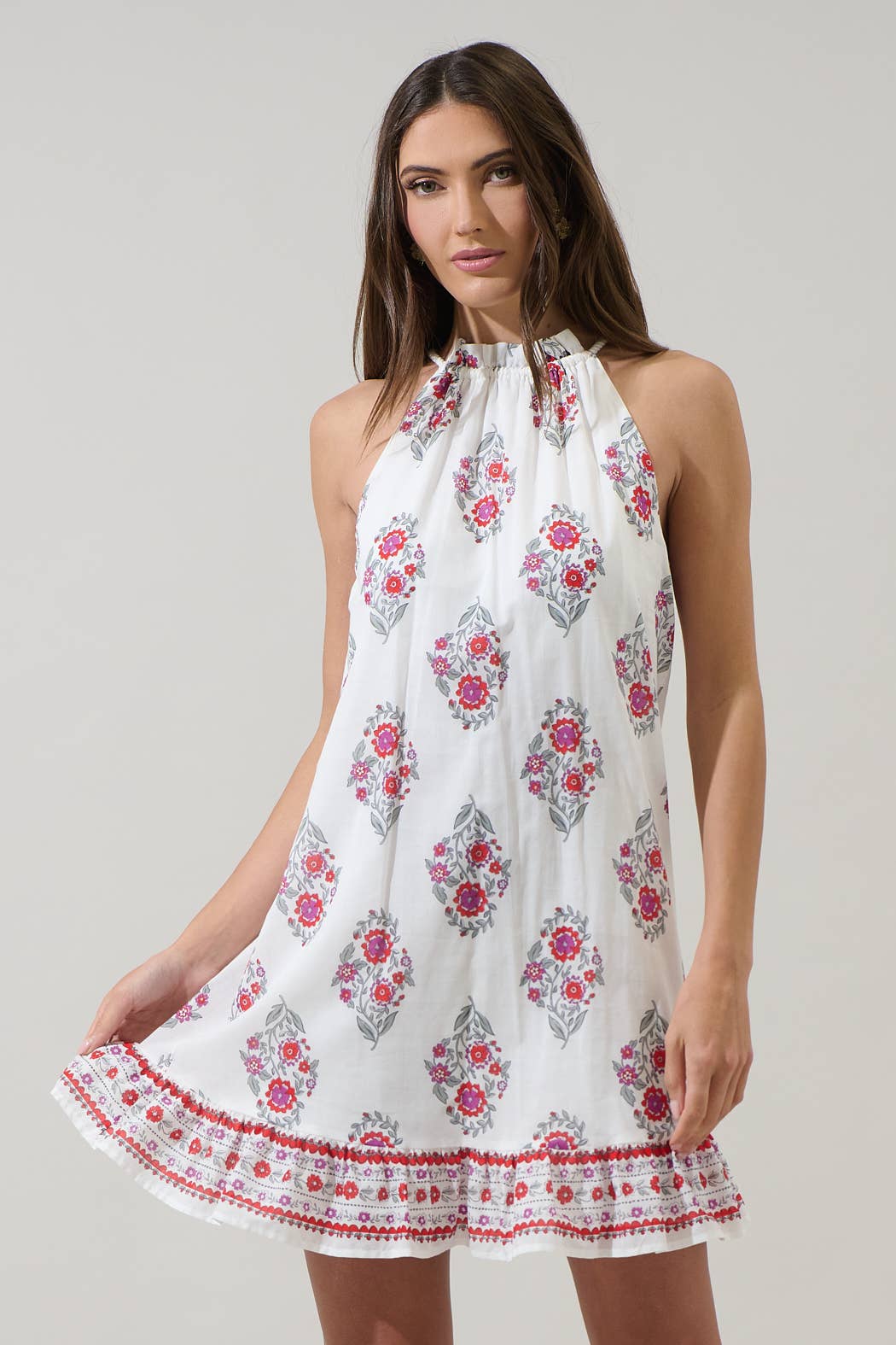 Floral Shift Mini Dress