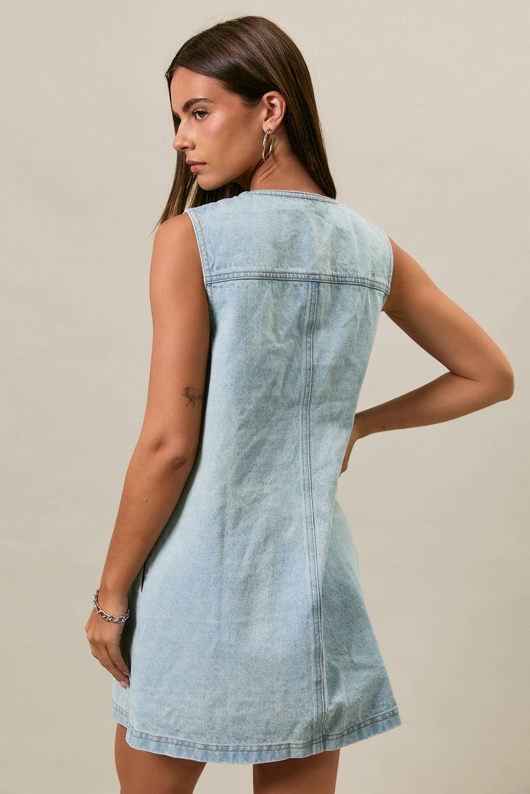 Denim Button up Dress