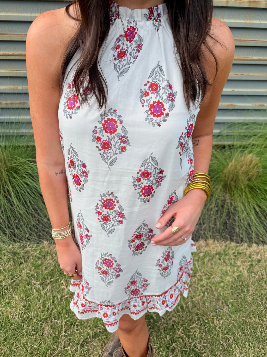 Floral Shift Mini Dress