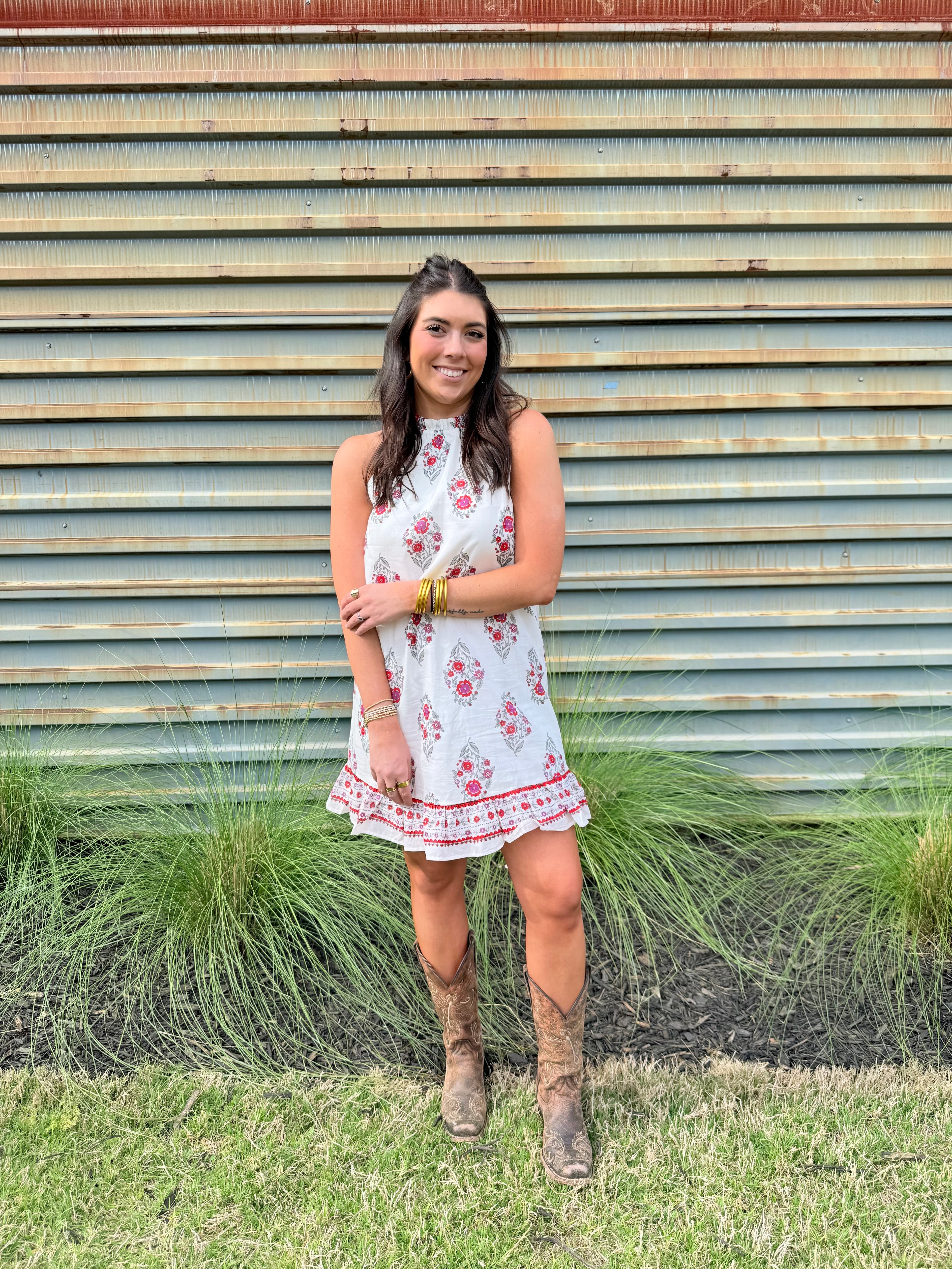 Floral Shift Mini Dress