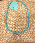 Baby Blue Rope Necklace