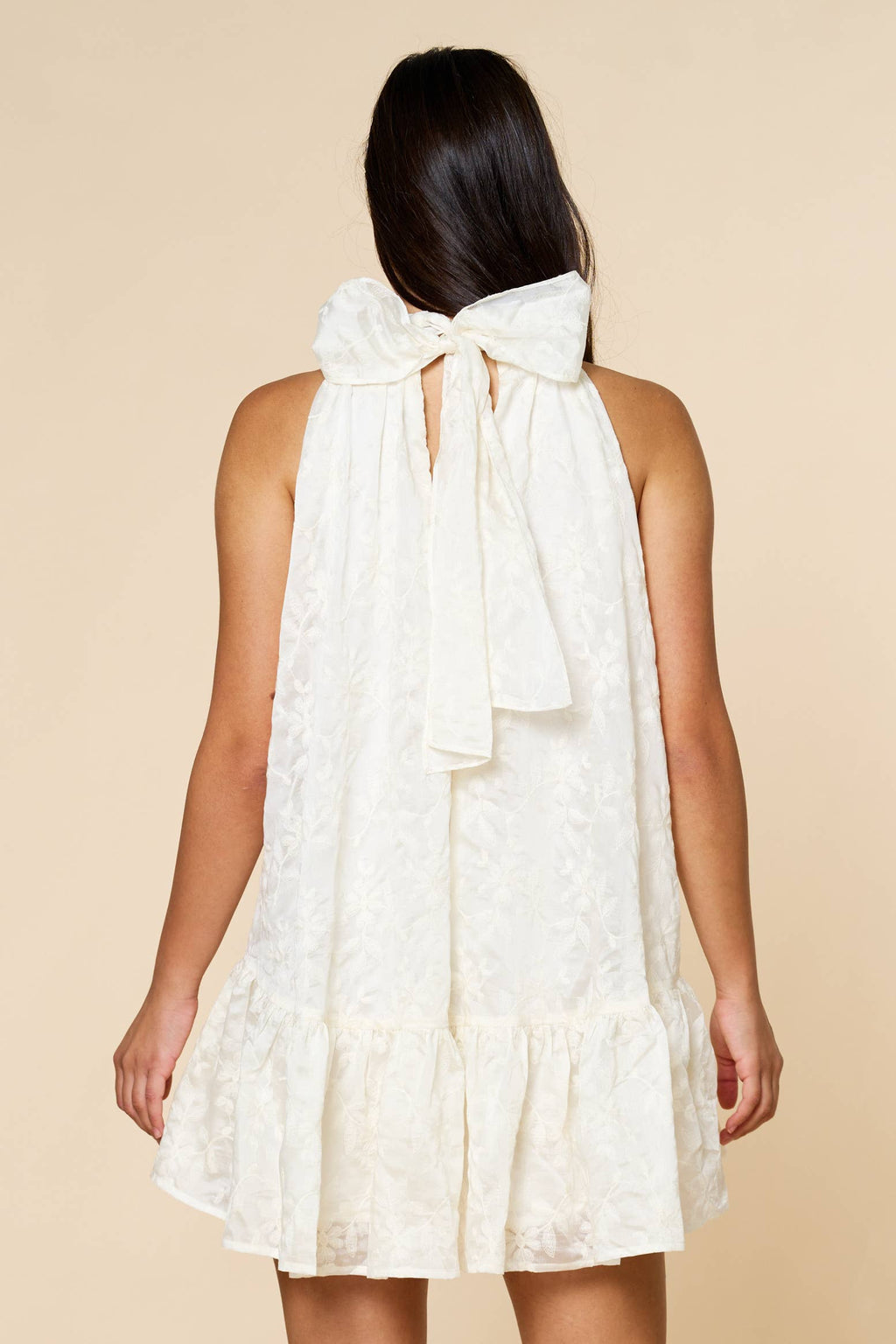 Ruffle Mock neck Dress