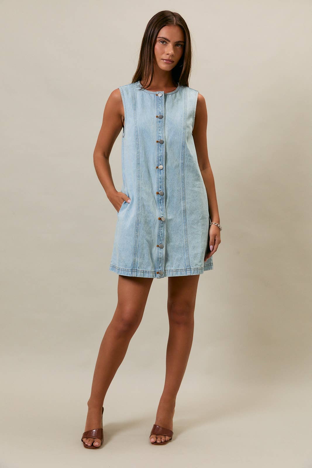 Denim Button up Dress